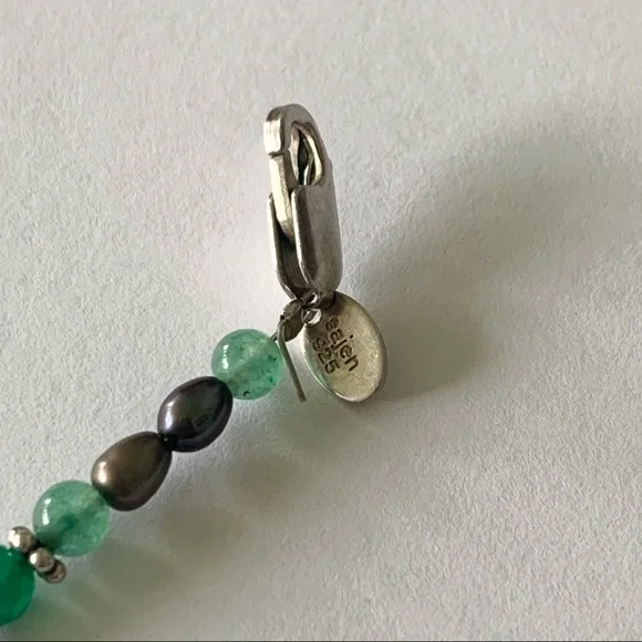 Sajen Natural Beaded Necklace Beads Pearls Pearl Gemstone Stone 925 Sterling - Picture 6 of 8